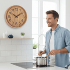 OAKTICK – Silent Wooden Wall Clock with Natural Charm