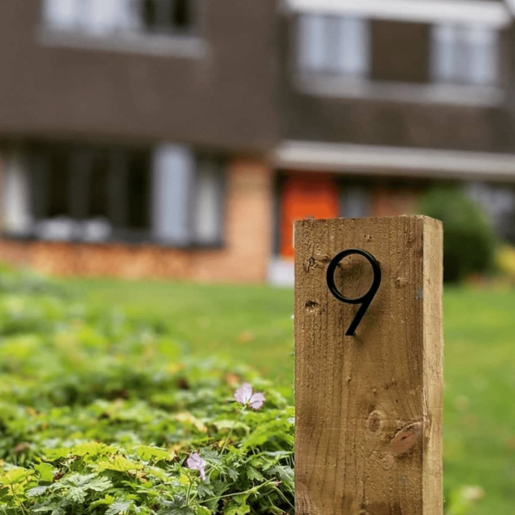 Black House Numbers | Modern and Weatherproof House Decoration