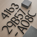 LumiMark Black House Number | Weatherproof | Modern Design | Outdoor Decoration | Easy Installation