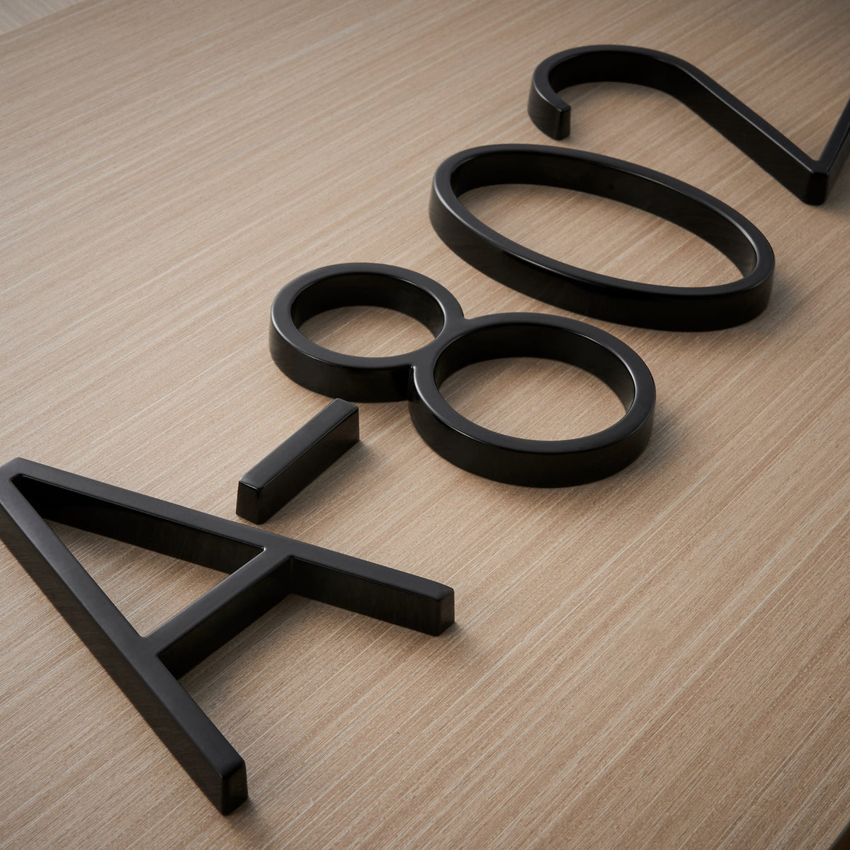 LumiMark Black House Number | Weatherproof | Modern Design | Outdoor Decoration | Easy Installation