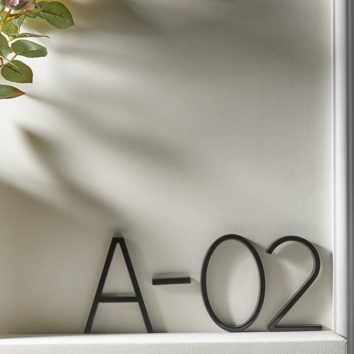 LumiMark Black House Number | Weatherproof | Modern Design | Outdoor Decoration | Easy Installation