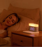 3-in-1 Wireless Charger, LED Lamp & Digital Alarm Clock | Fast Charging Dock