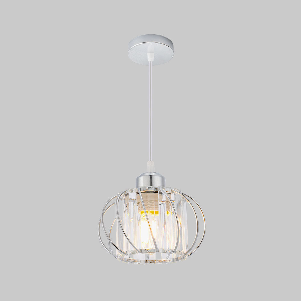 Pendant Light Black Glass Globe Ceiling Fixture