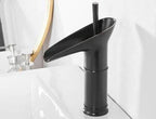 Waterfall Antique Faucet Bathroom Sink Faucet Brass Sink Mixers