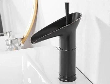 Waterfall Antique Faucet Bathroom Sink Faucet Brass Sink Mixers