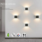 Rechargeable wall lamp with sensor