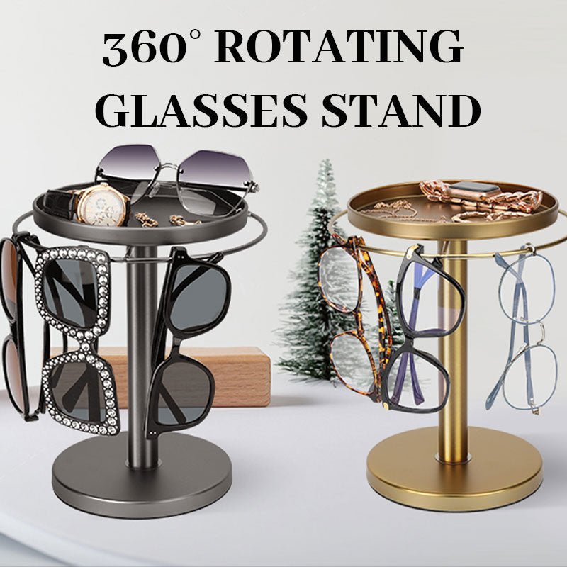 OPTITURN – 360° Rotating Glasses Stand with Compact Design & Versatile Functionality