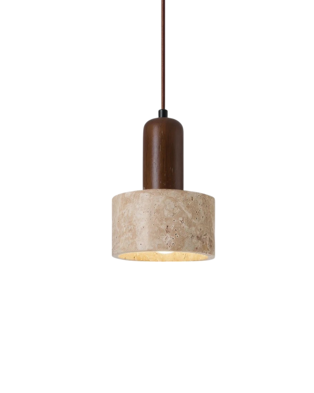Stylish Pendant Lamp with Stone Effect