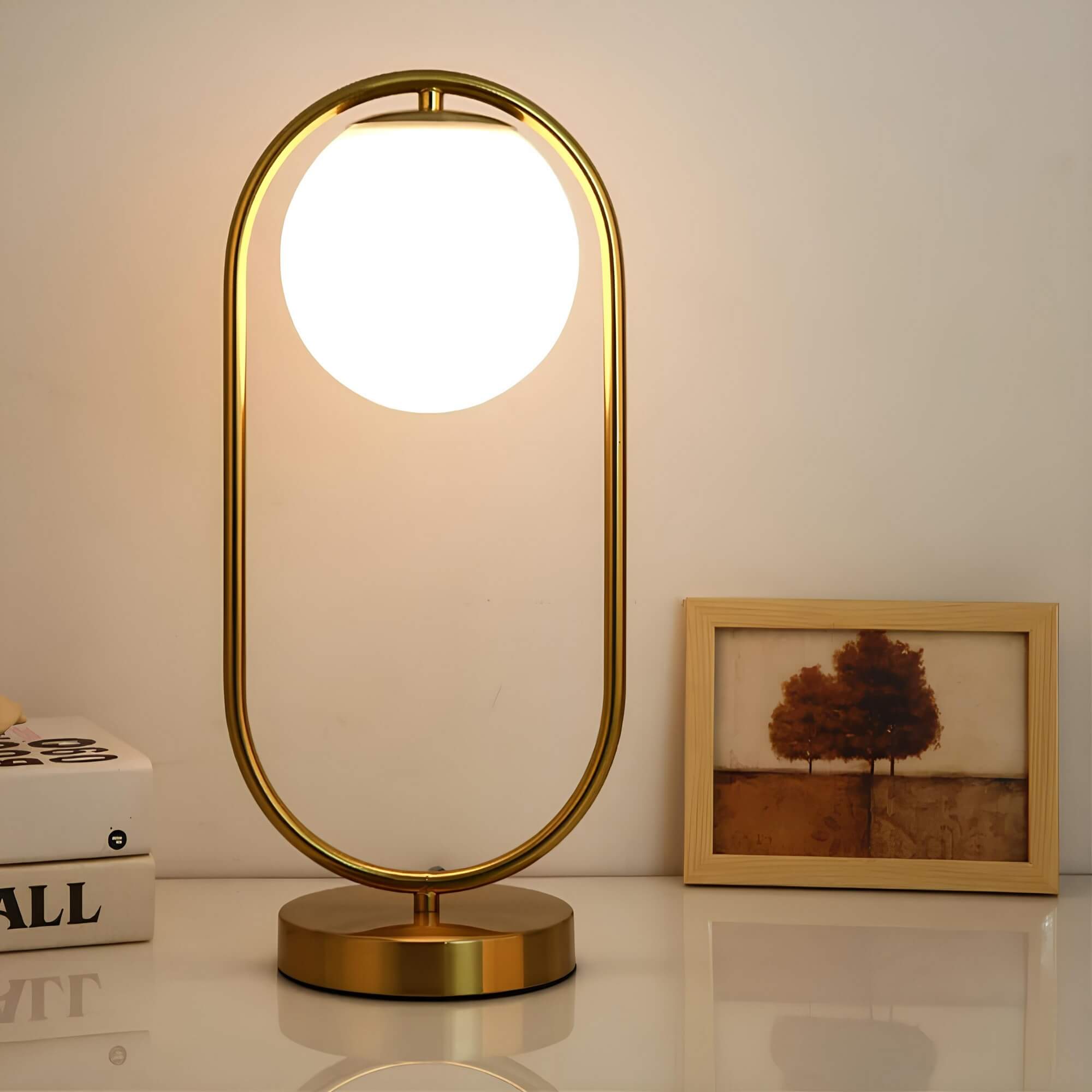Glass Table Lamp