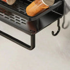 ORGANIX RACK – Wall-Mounted Kitchen Shelf with Utensil Bar