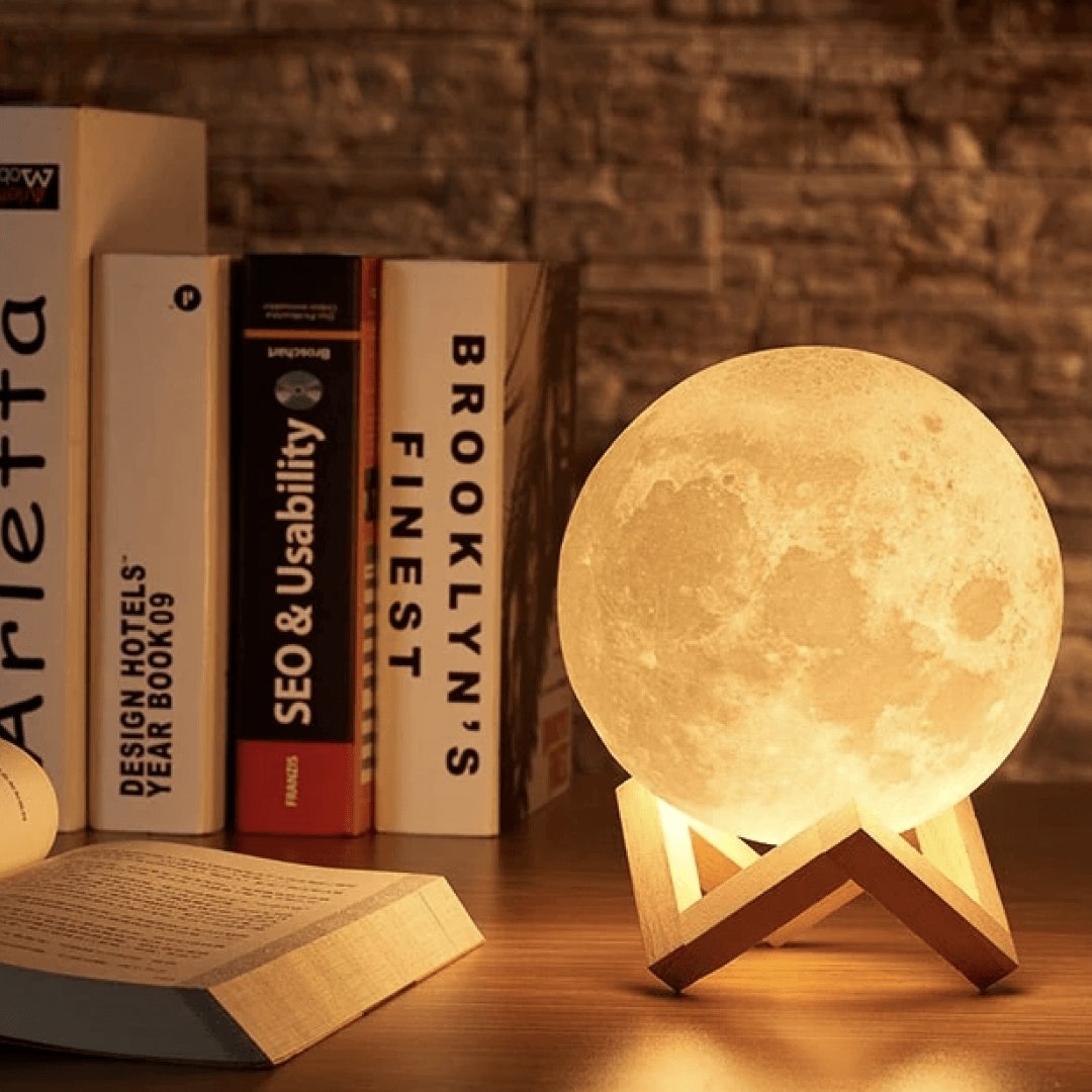 Moon lamp - Lunar - Rechargeable - Touch control