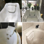 Orthopedic Bathtub Pillow - Breathable Bathtub Headrest Pillow made of 3D Mesh Fabric with Suction Cups