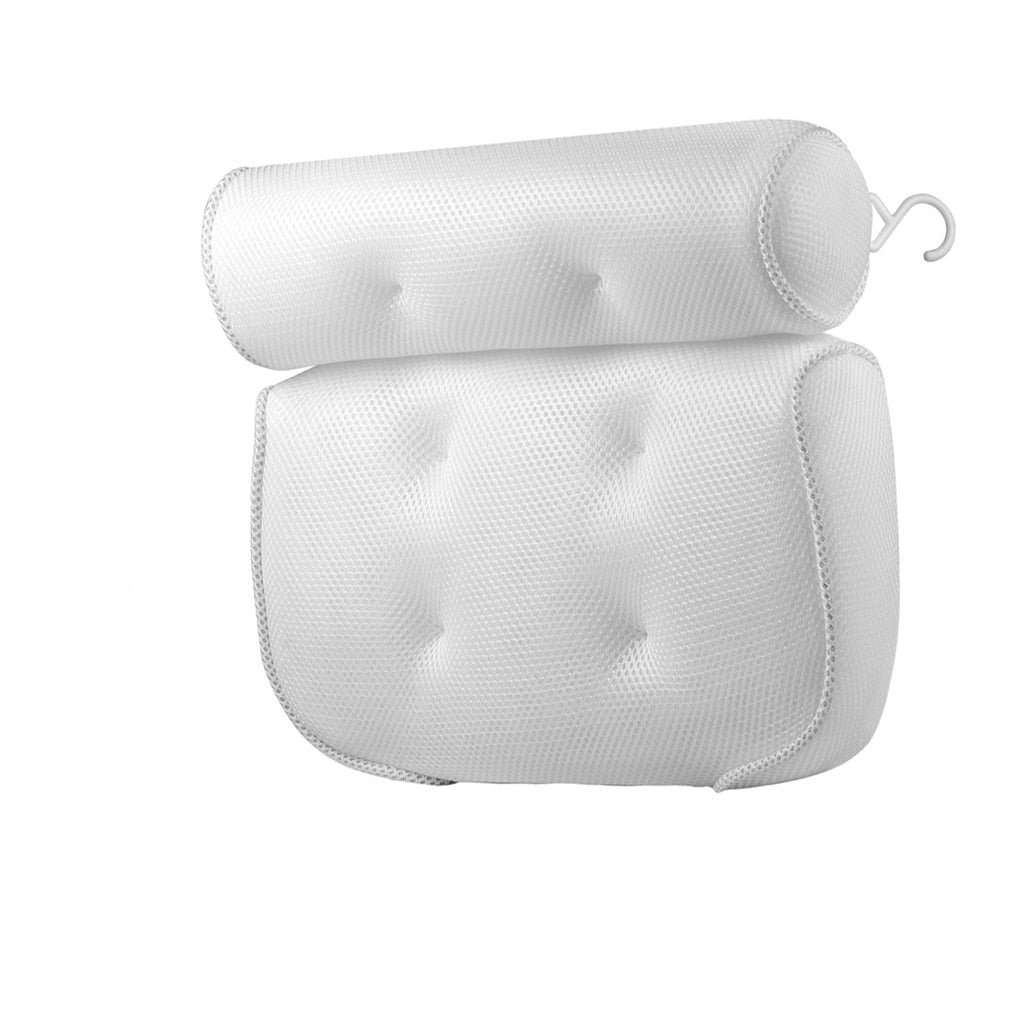 Orthopedic Bathtub Pillow - Breathable Bathtub Headrest Pillow made of 3D Mesh Fabric with Suction Cups