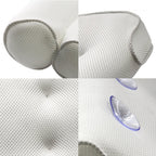 Orthopedic Bathtub Pillow - Breathable Bathtub Headrest Pillow made of 3D Mesh Fabric with Suction Cups
