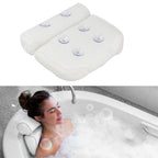 Orthopedic Bathtub Pillow - Breathable Bathtub Headrest Pillow made of 3D Mesh Fabric with Suction Cups