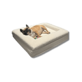 Orthopedic Dog Cushion with Bouclé Cover – Memory Foam and Washable