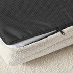 Orthopedic Dog Cushion with Bouclé Cover – Memory Foam and Washable