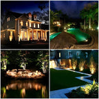 Solar Garden Light with Waterproof Spike Mount