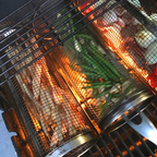 Stainless Steel Rolling BBQ Grill Basket – Rotating Design for Perfectly Grilled Food