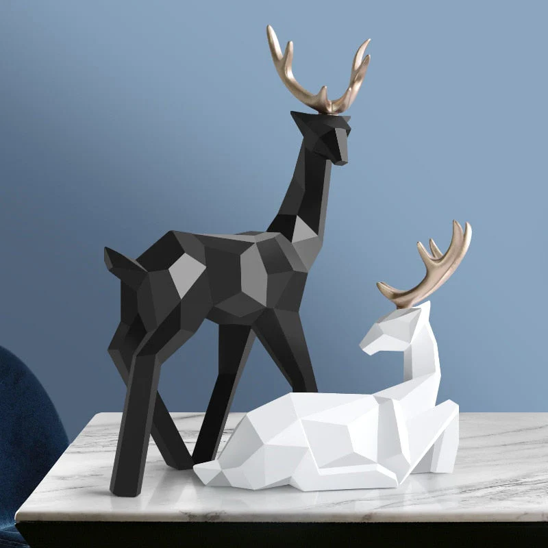 Stag Figures Sculpture