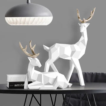 Stag Figures Sculpture