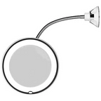 10X LED mirror on suction cup