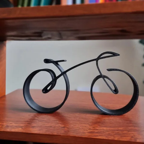 VeloWire Bike Silhouette – Minimalist Metal Wall Decoration for Cyclists