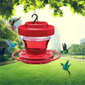 Red Nectar House for Hummingbirds with Insect Stop