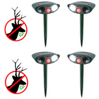 Ultrasonic Deer Repeller - Pack Of 4 Solar Powered - Get Rid of Deer in 48 Hours