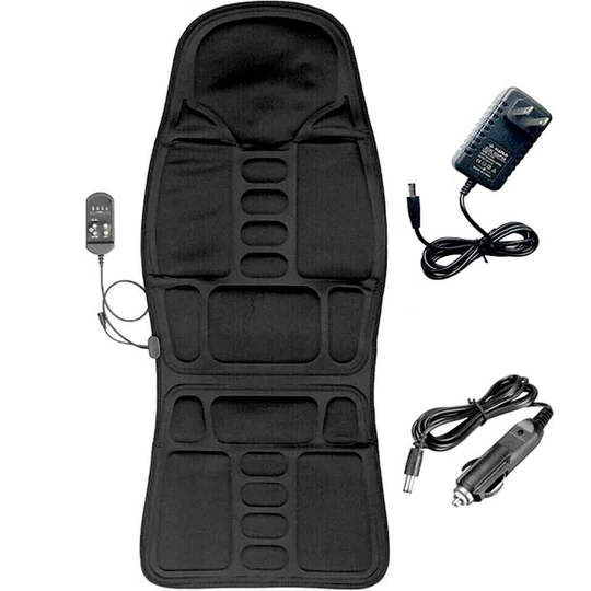 8 Mode Massage Seat Cushion with Heated Back-Neck Pillow for Car & Home