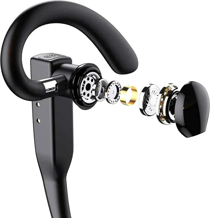 Skywave™ | Trucker Dual Mic Wireless Bluetooth 5.1 Noise Cancelling Headset & Earbuds for Clear Communication & Hands-Free Use