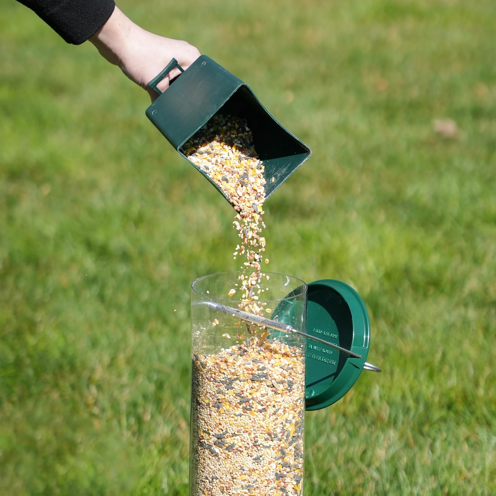 Squirrel Proof Bird Feeder | Heavy-Duty Metal, Multi-Feeding Ports & Ideal for Backyard Birdwatching