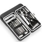 19 in 1 Stainless Steel Manicure Set Nail Clipper Kit