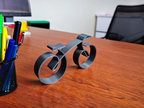 VeloWire Bike Silhouette – Minimalist Metal Wall Decoration for Cyclists