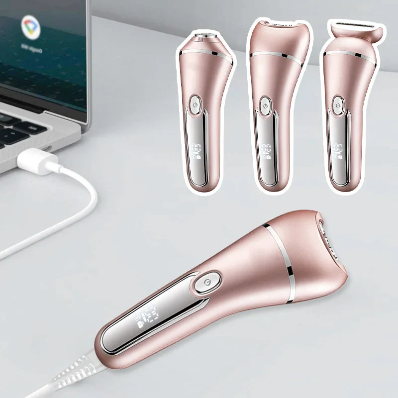 3-in-1 Waterproof Electric Shaver for Women