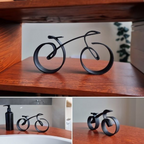 VeloWire Bike Silhouette – Minimalist Metal Wall Decoration for Cyclists