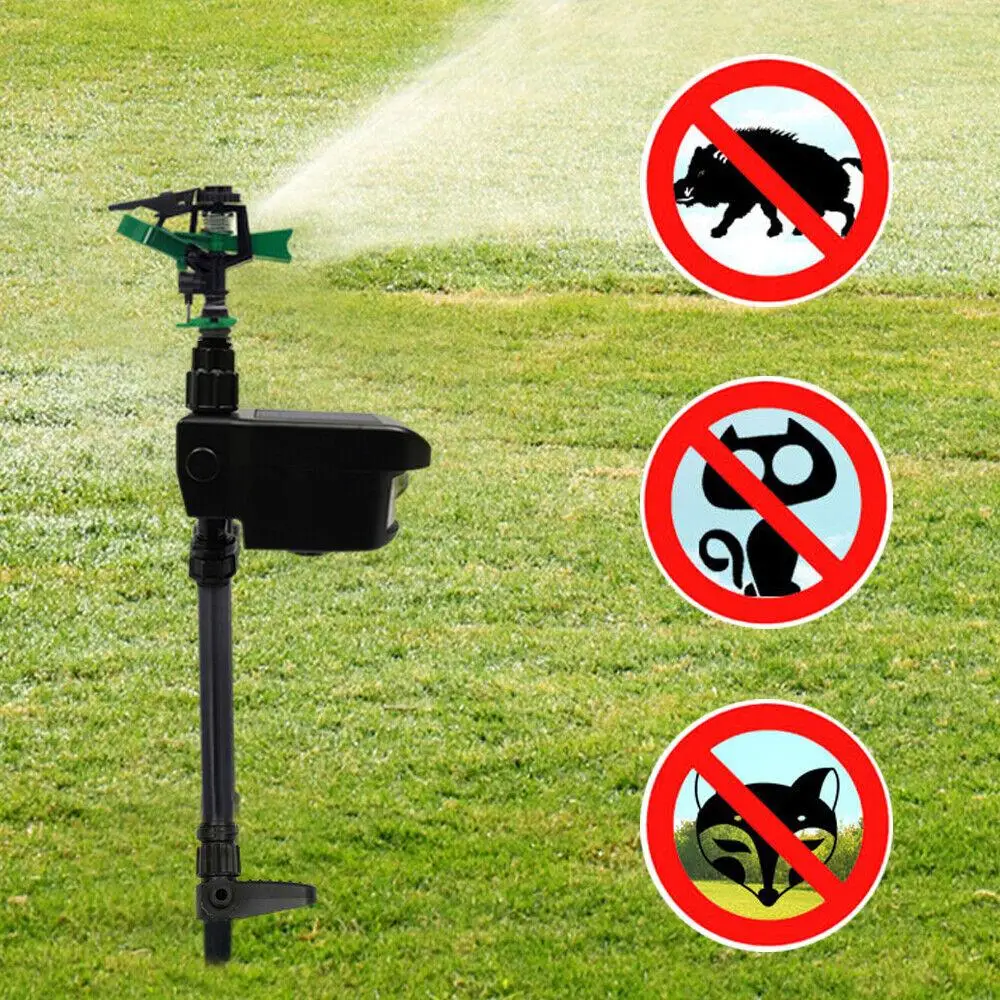 Automatic Motion-Activated Animal Repellent Garden Sprinkler - Animal Sensor Outdoor Lawn Yard Water Sprinkler