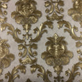 Gold textured luxury classic 3D damask wallpaper decor