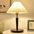 GlowTimber - Classic Wooden Plissé Lamp