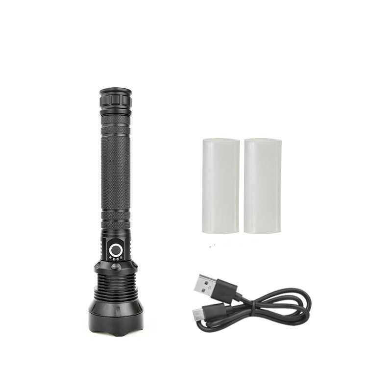 Tactical rechargeable laser LED flashlight