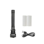 Tactical rechargeable laser LED flashlight