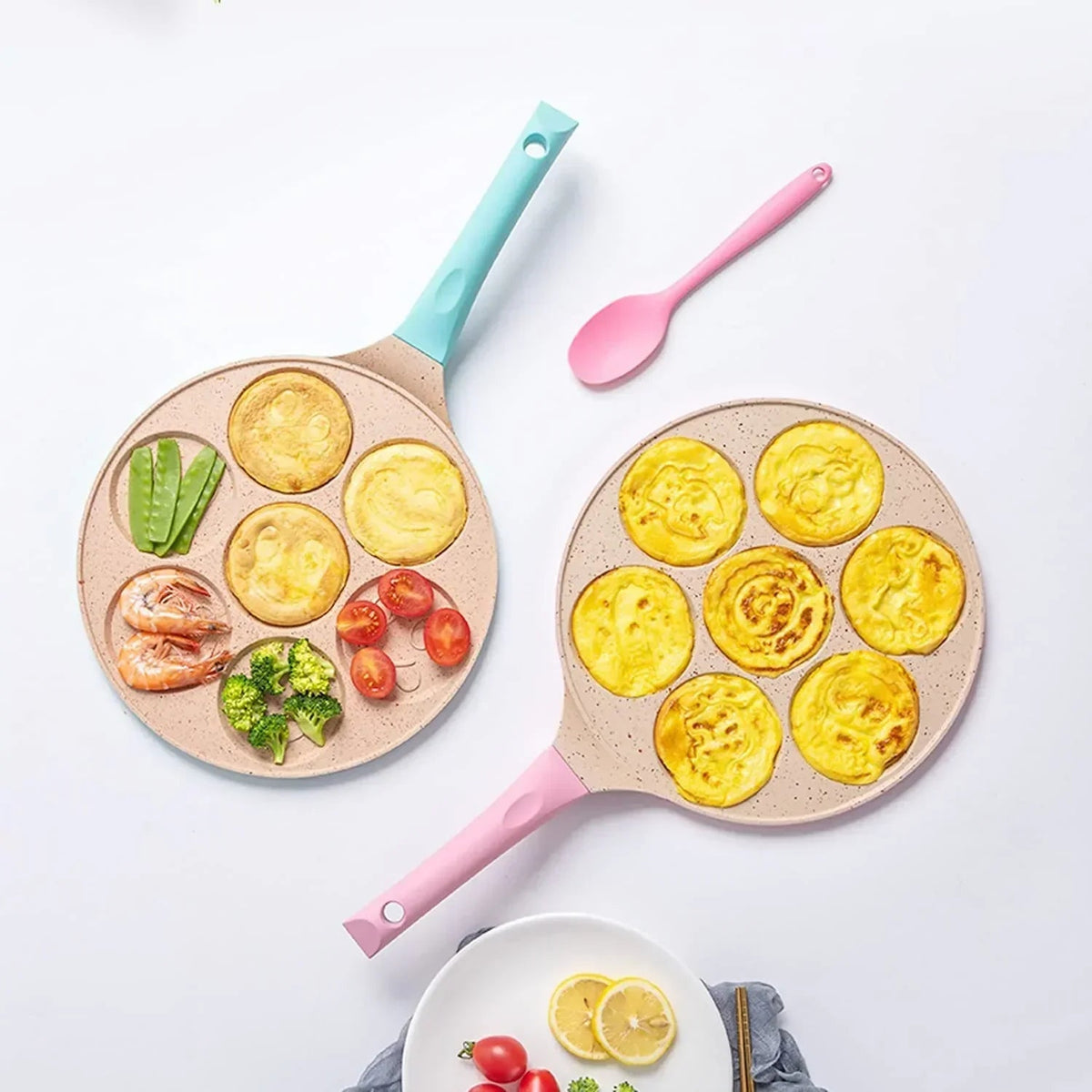 Breakfast frying pan for children – Funny pancake & fried egg shapes