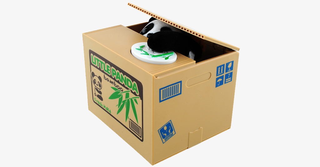 Coin Theft Panda Piggy Bank