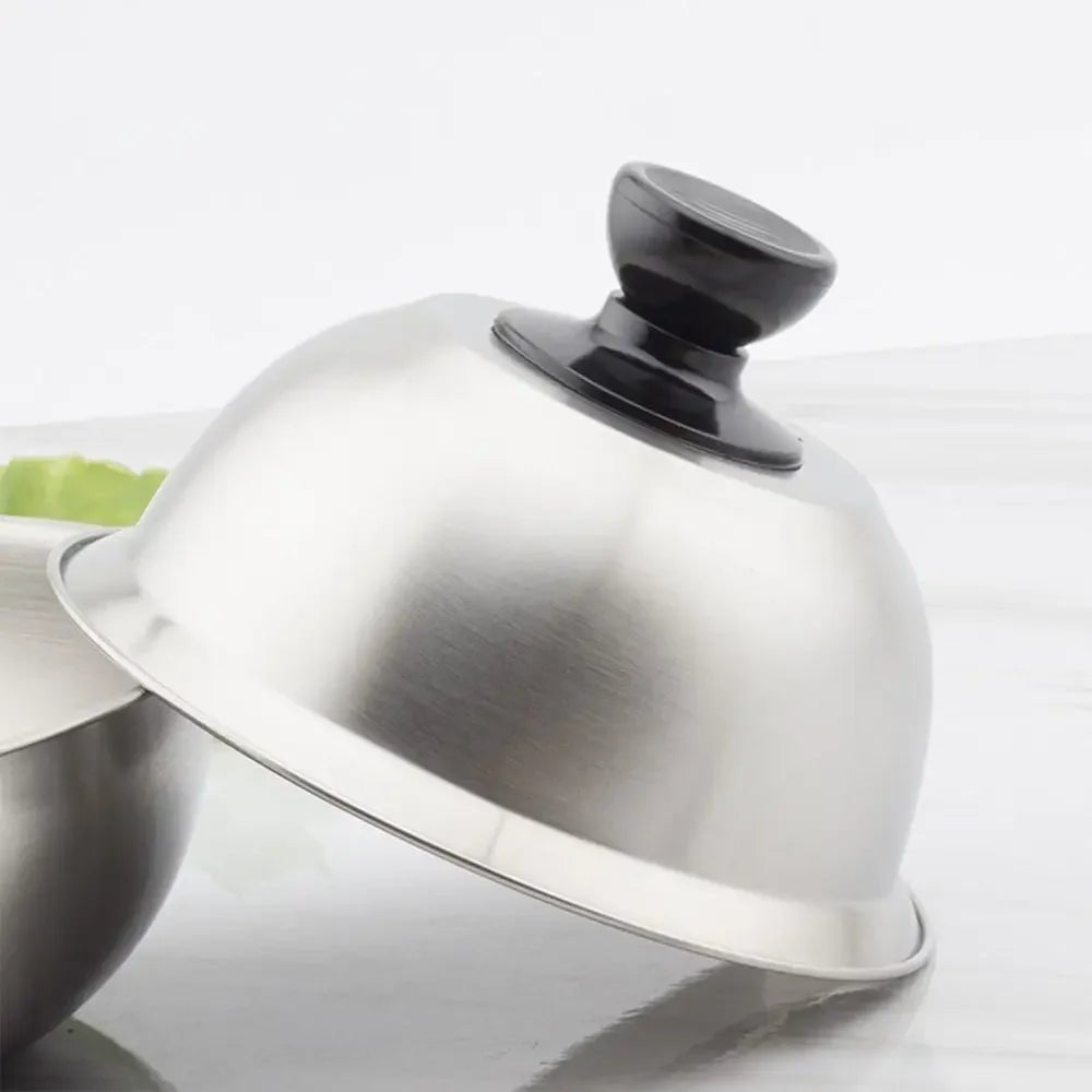 PANSHIELD – stainless steel hood for even cooking & melting