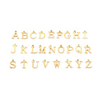 Paperclip Letter Initial Circle Lock Clasp Necklace