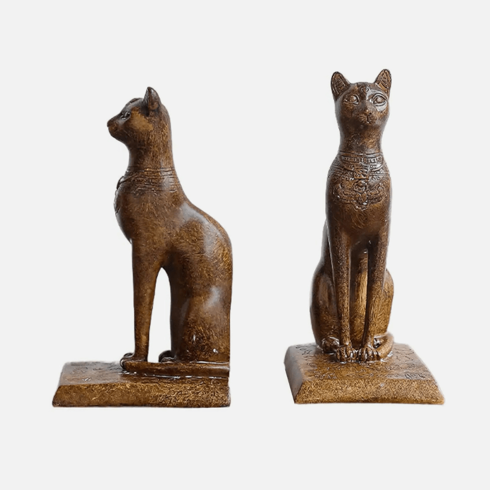 Bookend made of resin | Egyptian cat
