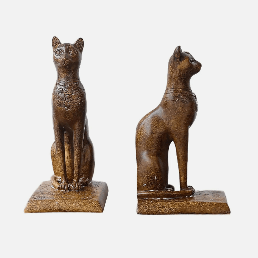Bookend made of resin | Egyptian cat