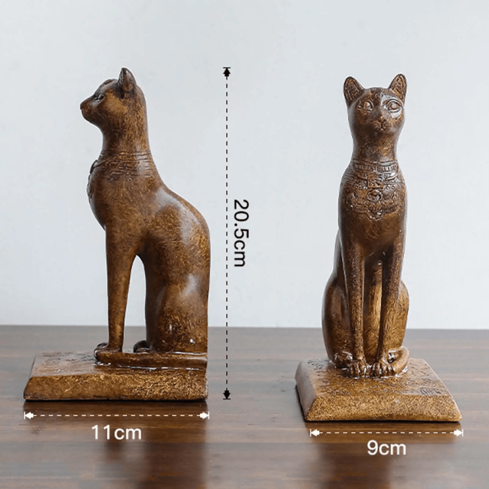 Bookend made of resin | Egyptian cat