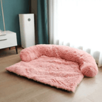 PAWCLOUD SOFA – Cozy Pet Bed with Raised Border and Furniture Guard