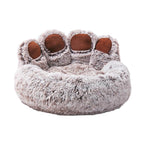 PawCuddle - Plush Paw-Shaped Dog Bed